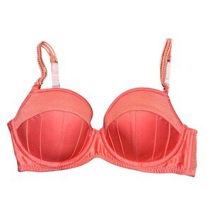 Stella McCartney Womens Satin Coral Bra 32D